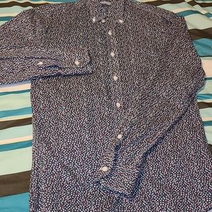 Paisley & Gray Slim Fit Button Up Micro 🌼 Pattern